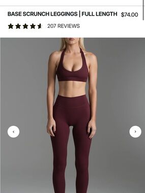 Women’s High-Waist Burgundy Leggings